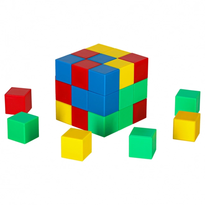 Magnetické stavebné kocky - kubická sada 64 ks