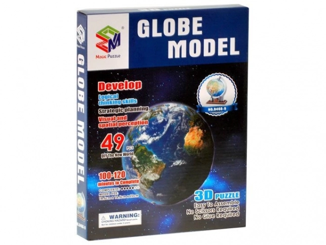 Glóbus 3D puzzle 49 dielikov