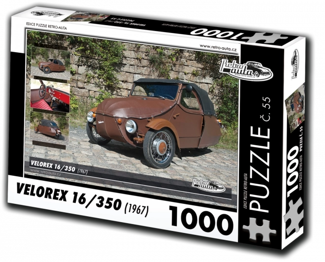 Retro autá puzzle Velorex 1967 1000 dielikov