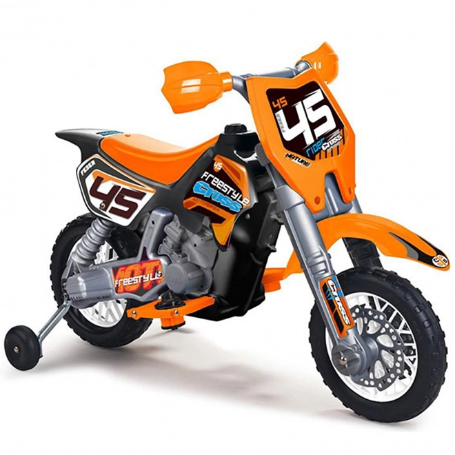 Detská akumulátorová motorka Cross orange