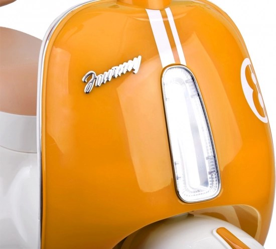 Klasický detský elektrický skúter oranžový – Zelená