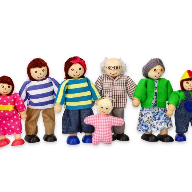 Bábiky do domčeka pre bábiky - rodina