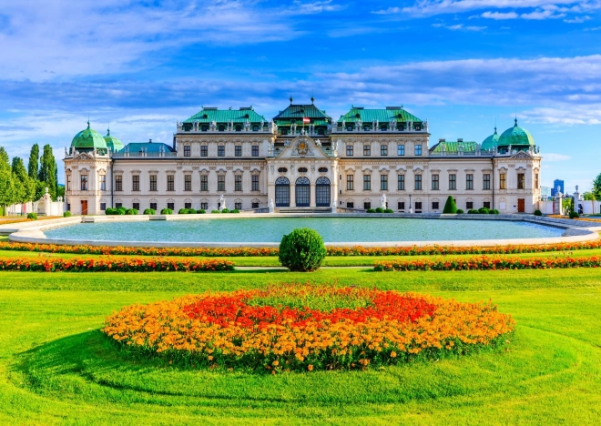 Puzzle Zámok Belvedere, Viedeň 1000 dielikov