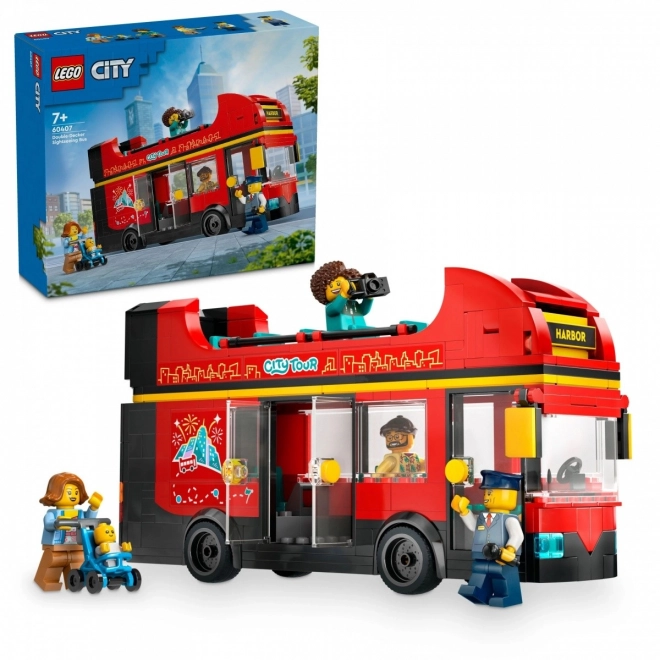 Lego City Červený Dvojposchodový Autobus