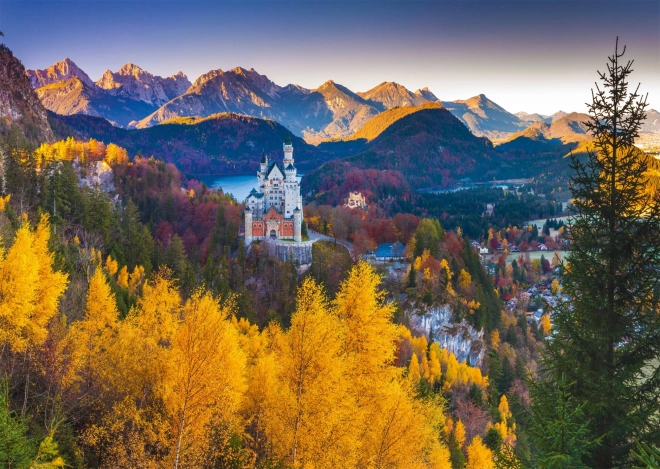 Puzzle Jesenný Neuschwanstein 1000 dielikov