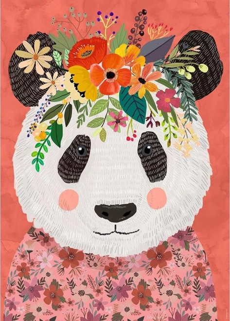 Puzzle 1000 dielikov Floral Friends, Panda, Mia Charro