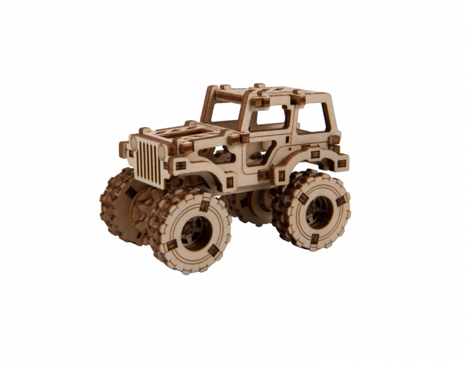 Drevené 3D puzzle Monster Truck Superfast