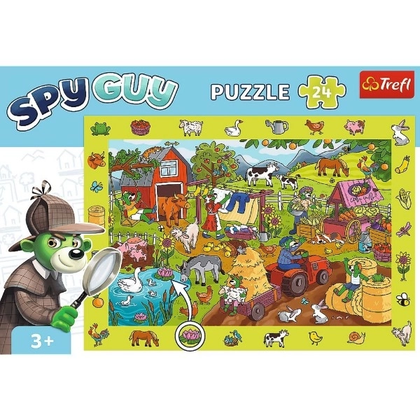 Puzzle Spy Guy Farma 24 dielikov