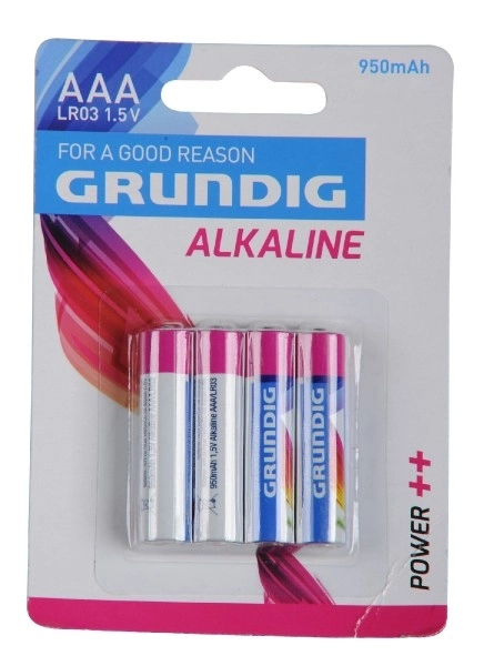 Alkalické batérie Grundig AAA 1,5 V 4ks