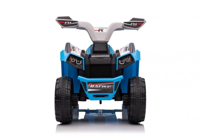 Elektrický quad s prívesom modrý