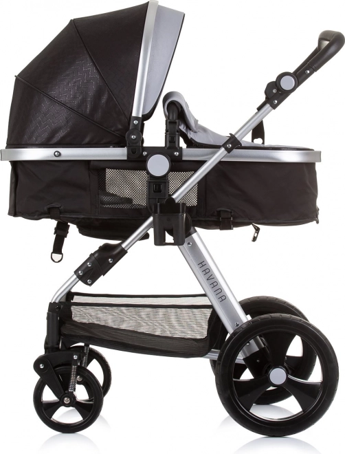 CHIPOLINO Kombinovaný kočík HAVANA 2v1 Obsidian – Silver