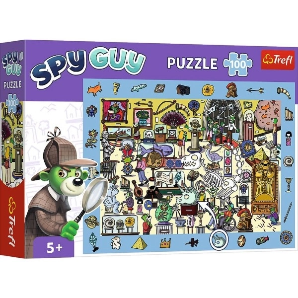 Puzzle s hľadaním obrázkov Spy Guy: Múzeum 100 dielikov