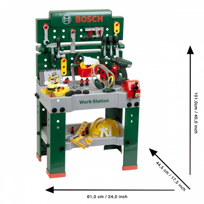 Veľký Bosch dielenský stôl s 81 prvkami