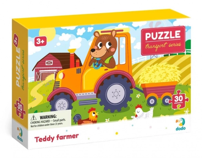 Dodo Puzzle Doprava: Farmár Teddy 30 Dielikov