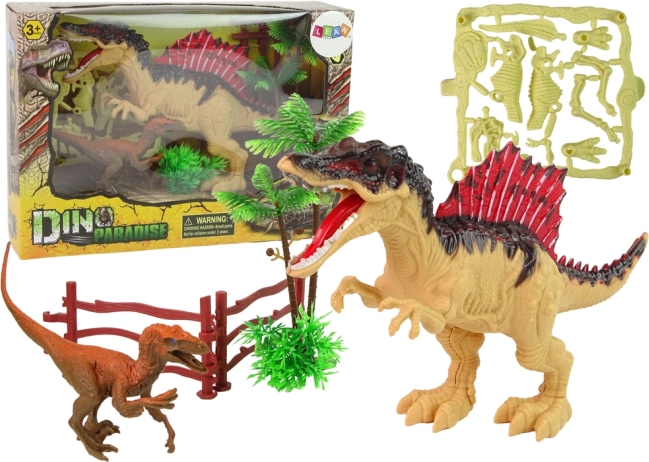 Veľká sada kostry dinosaura Jurský park Compsognathus Spinosaurus