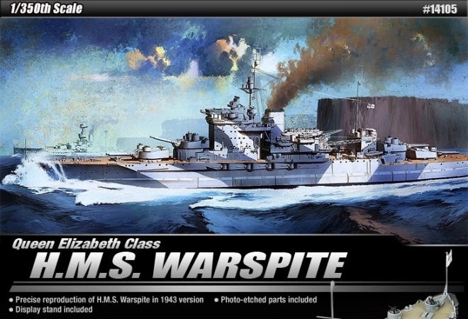 Model lode H.M.S. Warspite