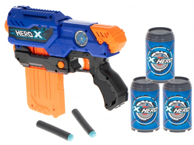 Guľomet na penové šípky NERF + zásobník + 3 terče + 48 šípok