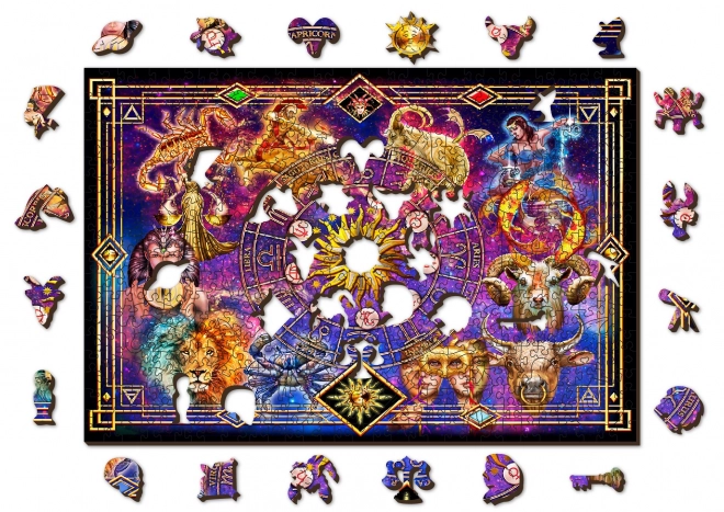 Drevené puzzle Zverokruh 2v1