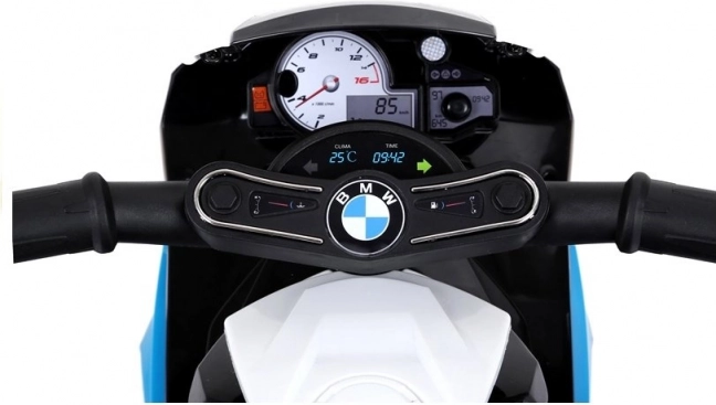 Elektrický motor BMW S1000RR, trojkolesový, modrý