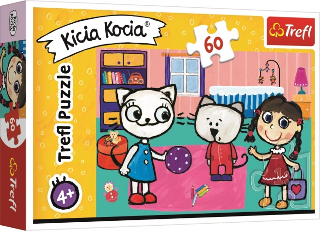 Trefl puzzle Kicia Kocia: S priateľmi 60 dielikov