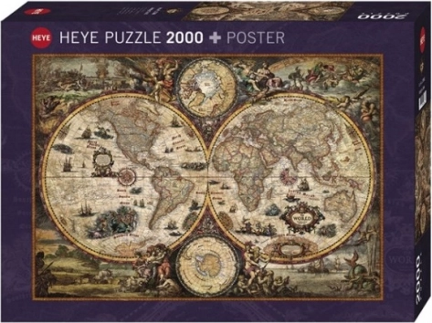 Detailná antická mapa sveta