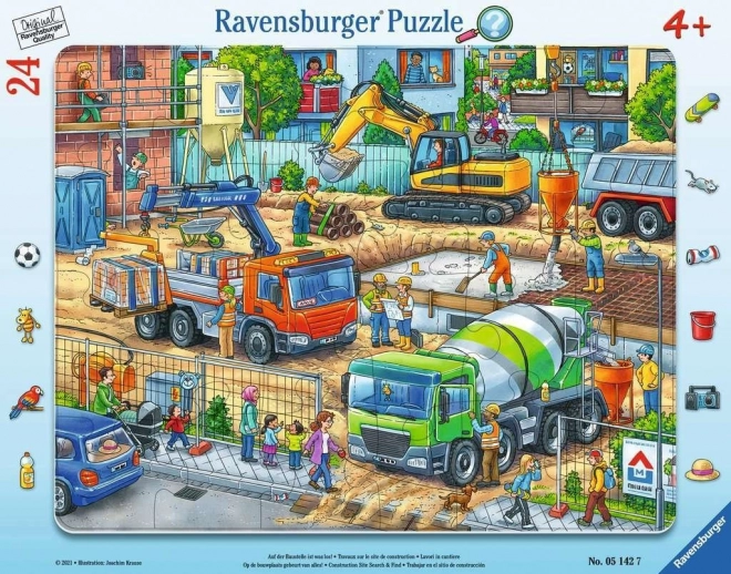 Ravensburger Puzzle Na Stavenisku 24 Dielikov