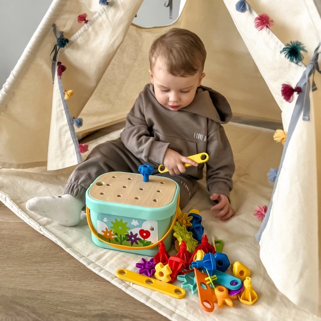 Woopie Green konštrukčný box Montessori 12v1