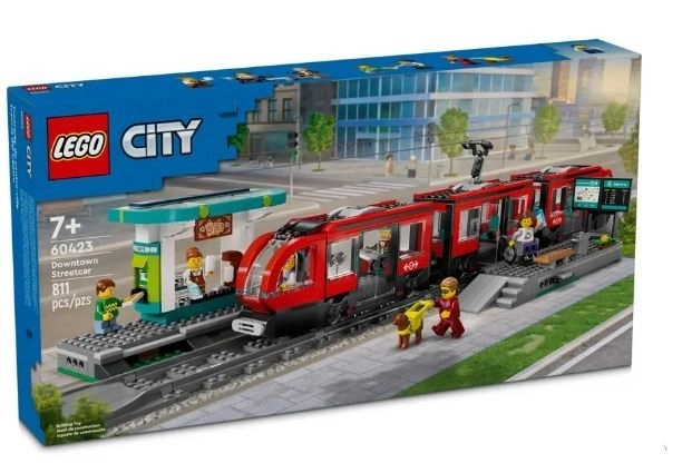 Električka LEGO City so stanicou