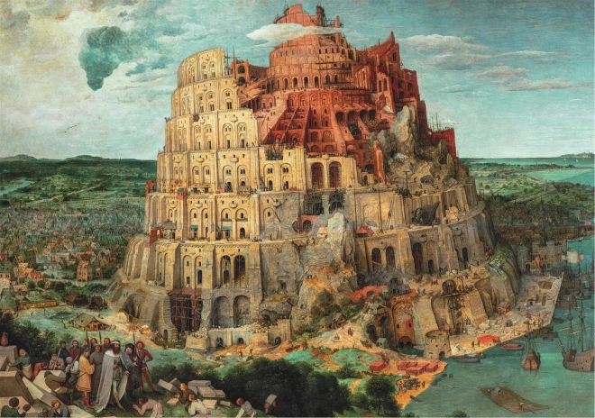 Puzzle 1500 dielikov - Múzeum Bruegel, „Babylonská veža“