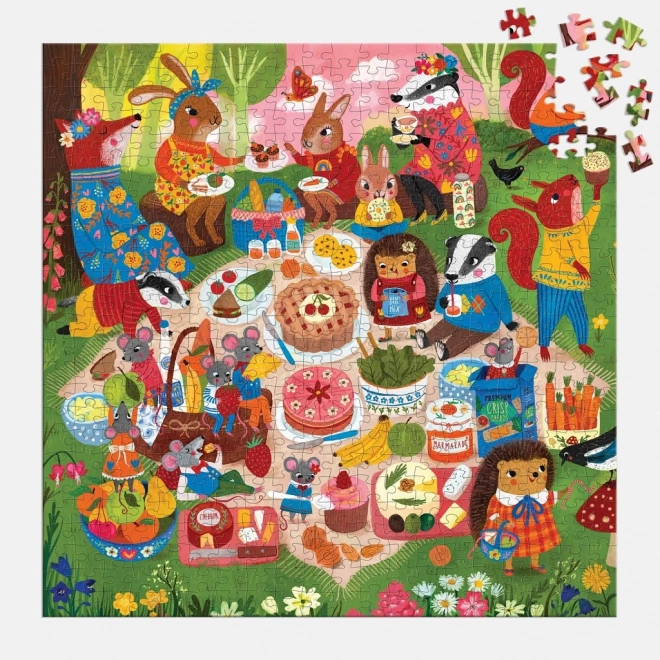 Puzzle Piknik v lese 500 dielikov