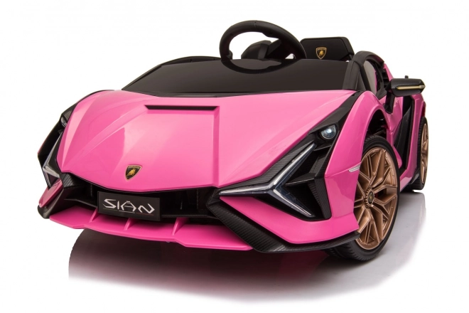 Lamborghini SIAN detské auto na batériu s ovládačom – Ružové