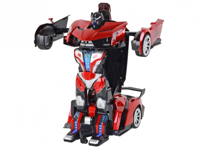 Auto-robot transformácia R/C červené s ovládaním gestami