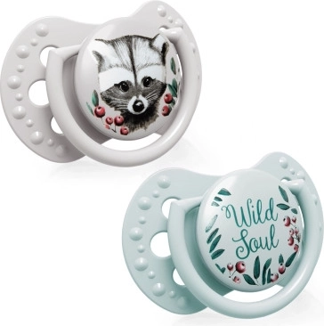 LOVI Silikónový dynamický cumlík WILD SOUL 3–6 m 2 ks chlapec