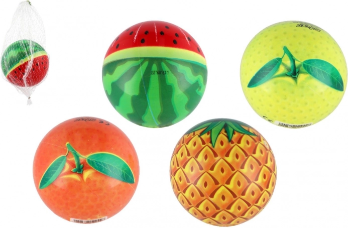 Ovocná lopta 11 cm v sieťke – 4 varianty