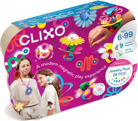Clixo Jewelry Pack Kreatívna sada kociek na tvorbu šperkov - 28 ks