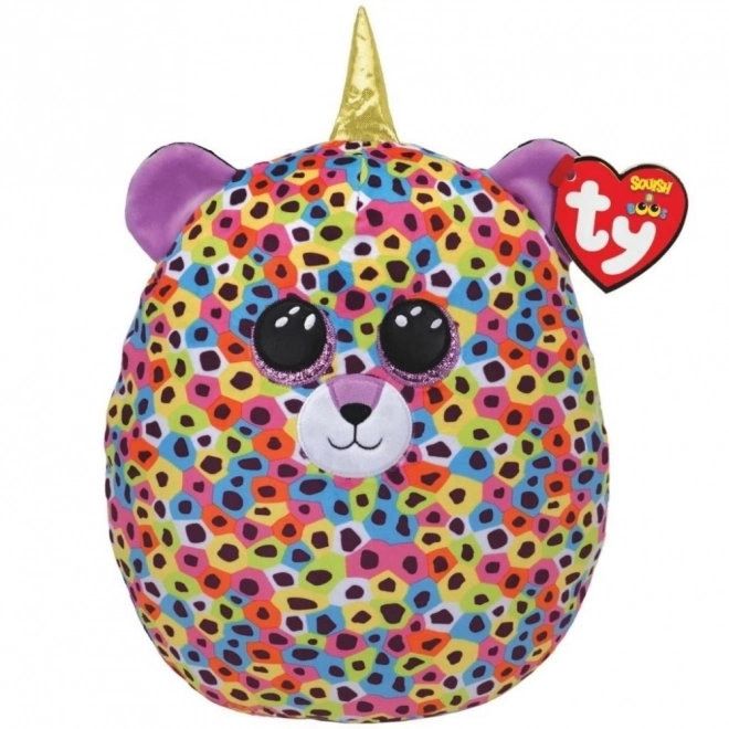 Maskotka TY Squish-a-Boss leopard s rohom viacfarebný