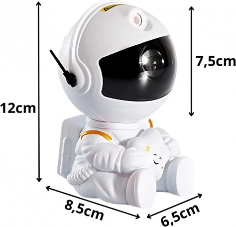 Nočná lampa s projektorom LED Astronaut