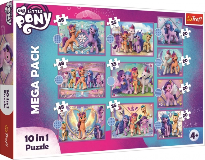 Puzzle My Little Pony: Žiariví poníci Mega Pack 10v1