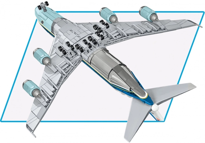 Kockovaný model lietadla Boeing 747 Air Force One