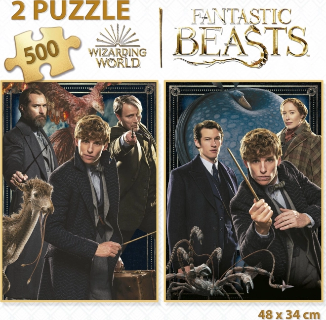 Educa puzzle Fantastické Zvieratá 2x500 dielikov