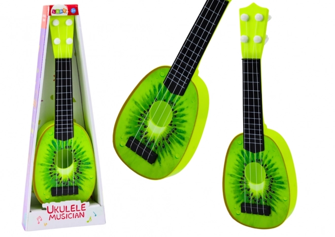 Ukulele pre deti mini gitara s motívom kiwi