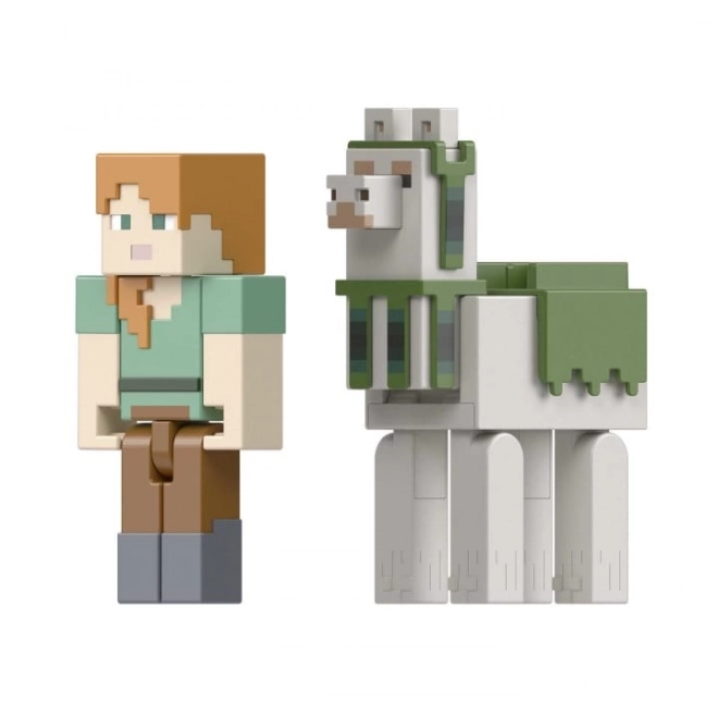 Figúrka Minecraft Alex a Lama