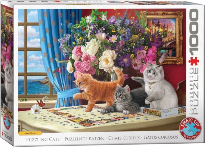 Eurographics Puzzle Skladajúce mačiatka 1000 dielikov