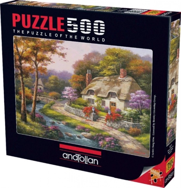 Puzzle Jarná chalúpka 500 dielikov