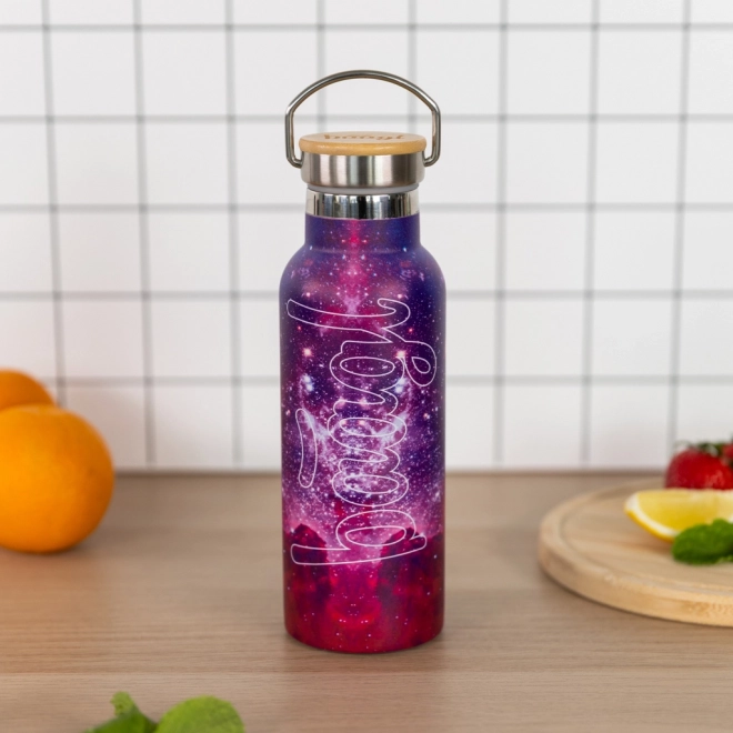 Termofľaša s bambusovým viečkom Galaxy 500 ml
