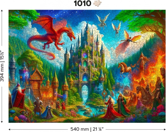 Drevené Puzzle Fantasy Zámok 1010 Dielikov