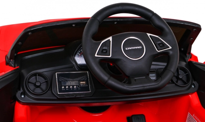 Chevrolet Camaro 2SS s batériou + diaľkové ovládanie + EVA kolesá + ľahké štartovanie + zvuky a osvetlenie – Červená