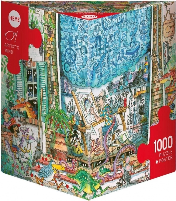 Heye puzzle Umelcova myseľ 1000 dielikov