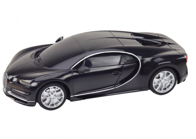 Závodný autíčko na diaľkové ovládanie Bugatti Chiron 1:24 čierny