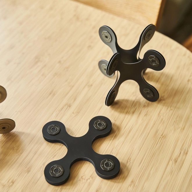 Dizajnérske magnetické stavebnice Clixo čierne
